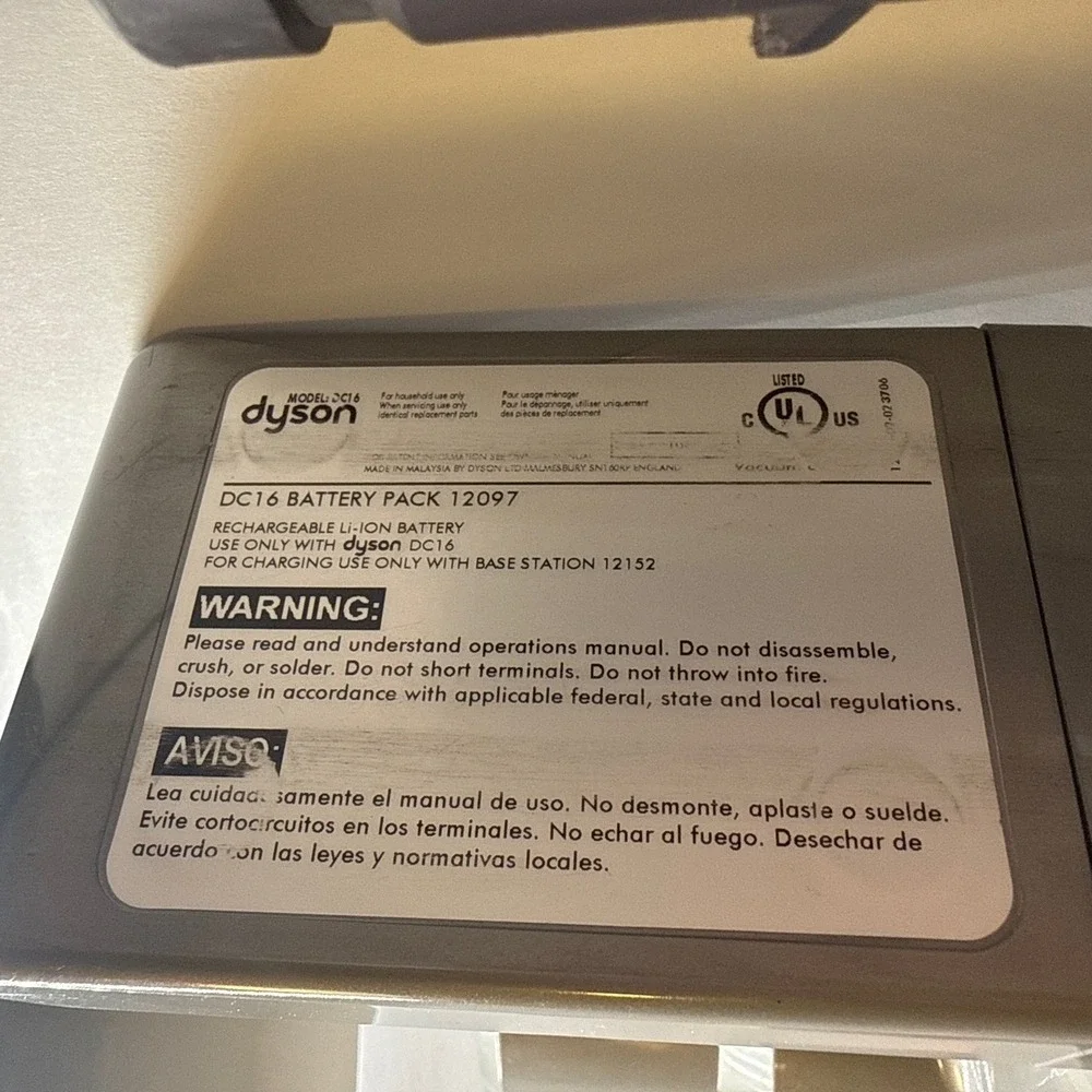 Genuine Dyson DC16 Handheld Vacuum Replacement Body Dust Bin Battery Pack OEM